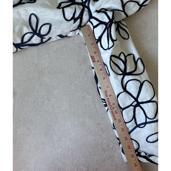 Coldwater Creek Floral Embroidered Jacket Women's 14 Artsy Boho Resort Chic Coat - Picture 11 of 12